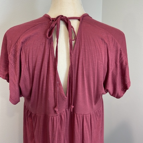 Olivia Rae Flowy Dress (Mauve Color) - Picture 3 of 4